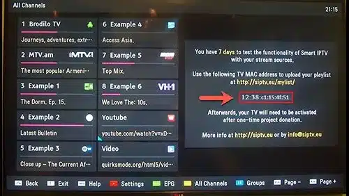 IPTV on Samsung Smart TV4